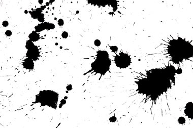 Black drop ink splatter splash