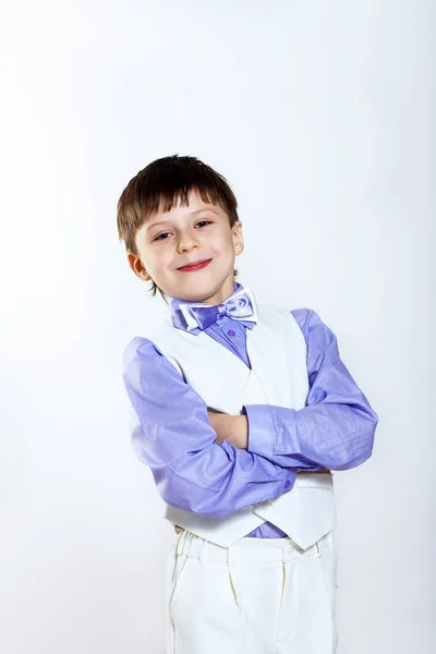 Retrato de un niño vestido para una celebración —  Fotos de Stock