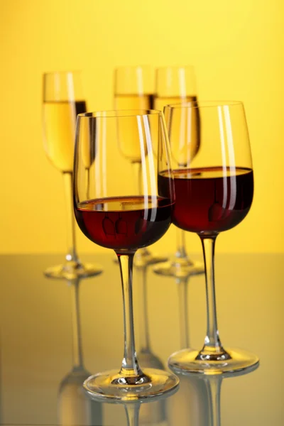 Glasses with wine — Stock Photo, Image
