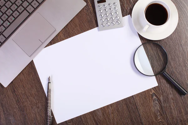 Businessman workplace with papers — Stock Photo, Image