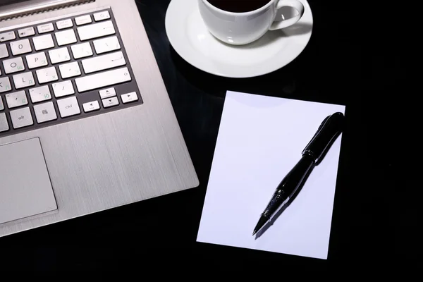 Caffè sul posto di lavoro — Foto Stock