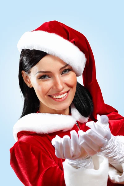 Pretty santa girl — Stock Photo, Image