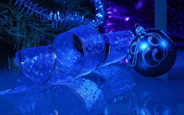 Blue Christmas collage — Stock Photo, Image