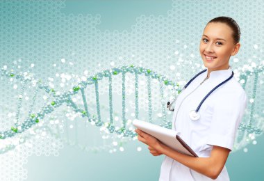 DNA ipliği illüstrasyonu