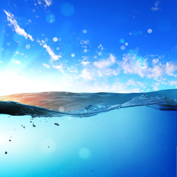 Закатный морской пейзаж
