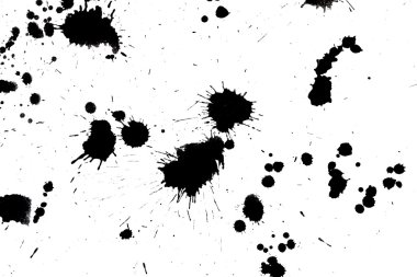 Black drop ink splatter splash