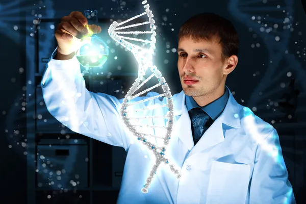 Illustrazione del filamento DNA — Foto Stock