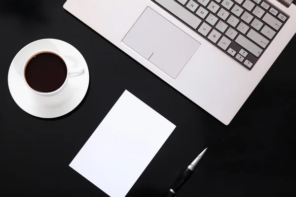 Coffee at business workplace — Stock Photo, Image