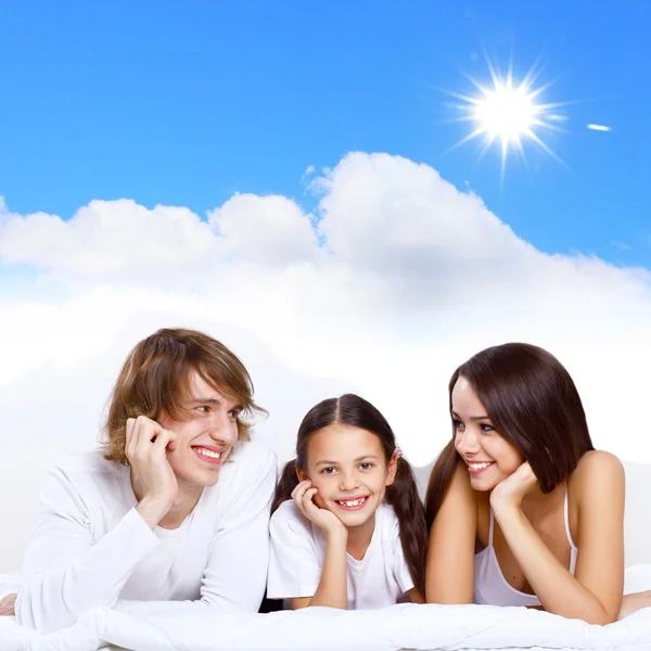 Drömmar om ung familj — Stockfoto