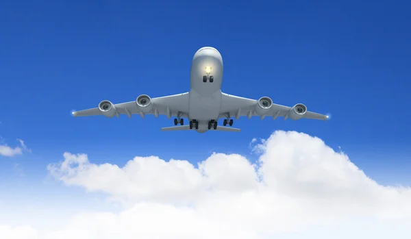 大きい乗客の飛行機 — ストック写真