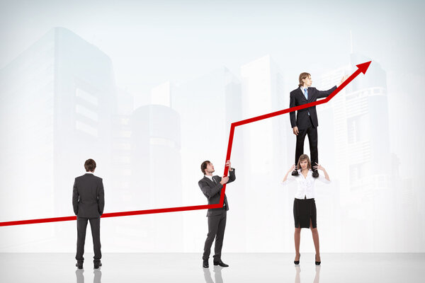 График роста и успеха бизнеса
