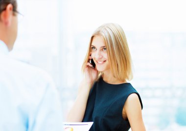 iki genç iş Meslektaşlarımız.