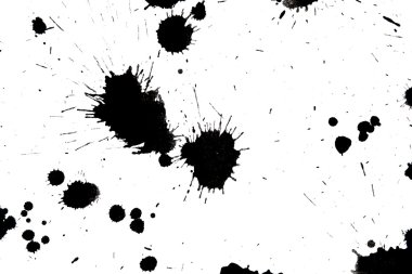 Black drop ink splatter splash