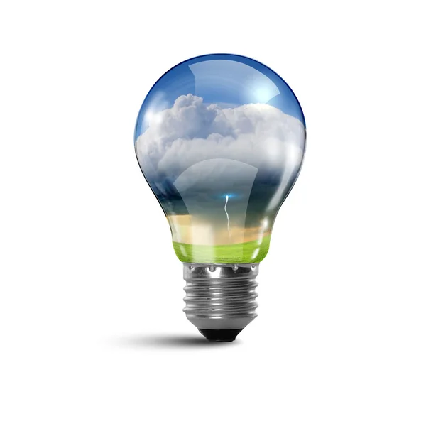 Ecology bulb light — Stock Photo, Image