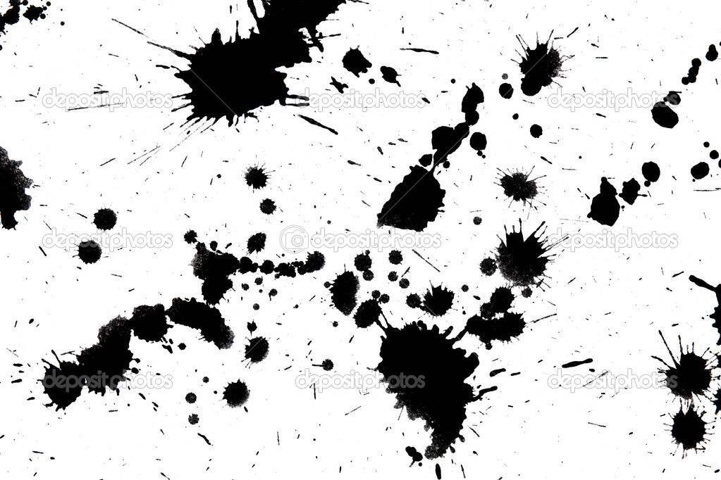 Black drop ink splatter splash — Stock Photo © SergeyNivens #14877253