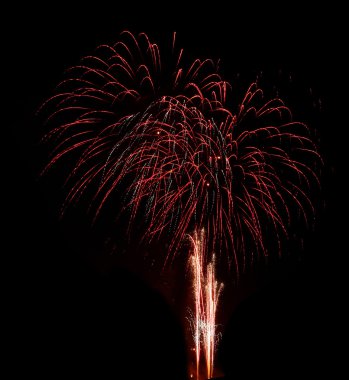 parlak renkli havai fişek