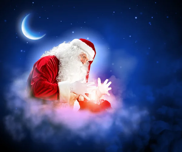 Tema Natale con Babbo Natale — Foto Stock