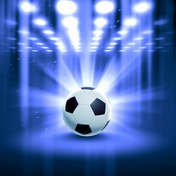 Черный и белый футбольный мяч — стоковое фото