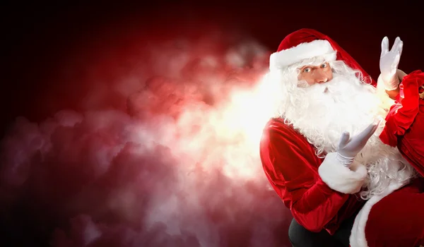 Tema de Navidad con santa — Foto de Stock