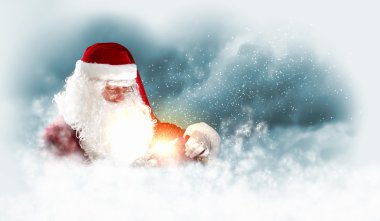 Christmas theme with santa clipart