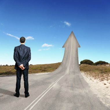Concept of the road to success clipart