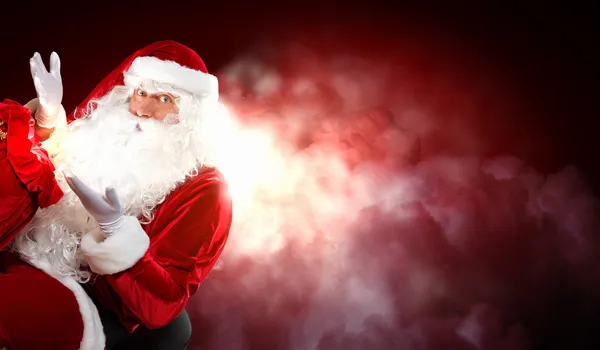 Christmas theme with santa — Stock Photo, Image