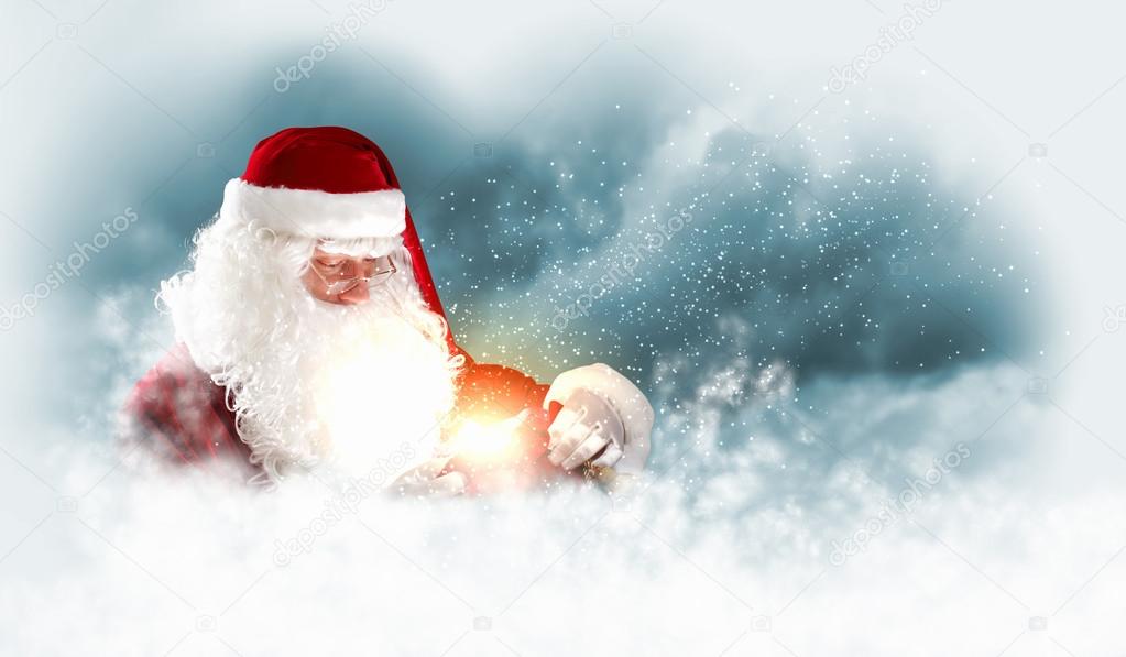 Christmas theme with santa