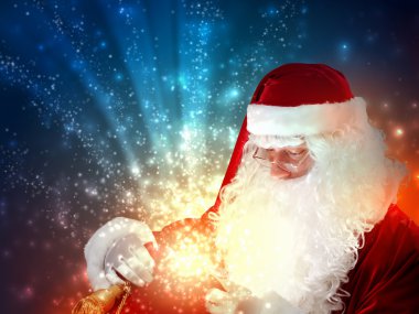 Noel Baba bir torbayla