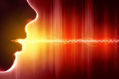 ses dalgası illüstrasyon