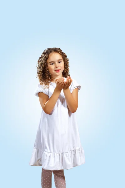 Portrait of a cute little girl — Stock Photo, Image