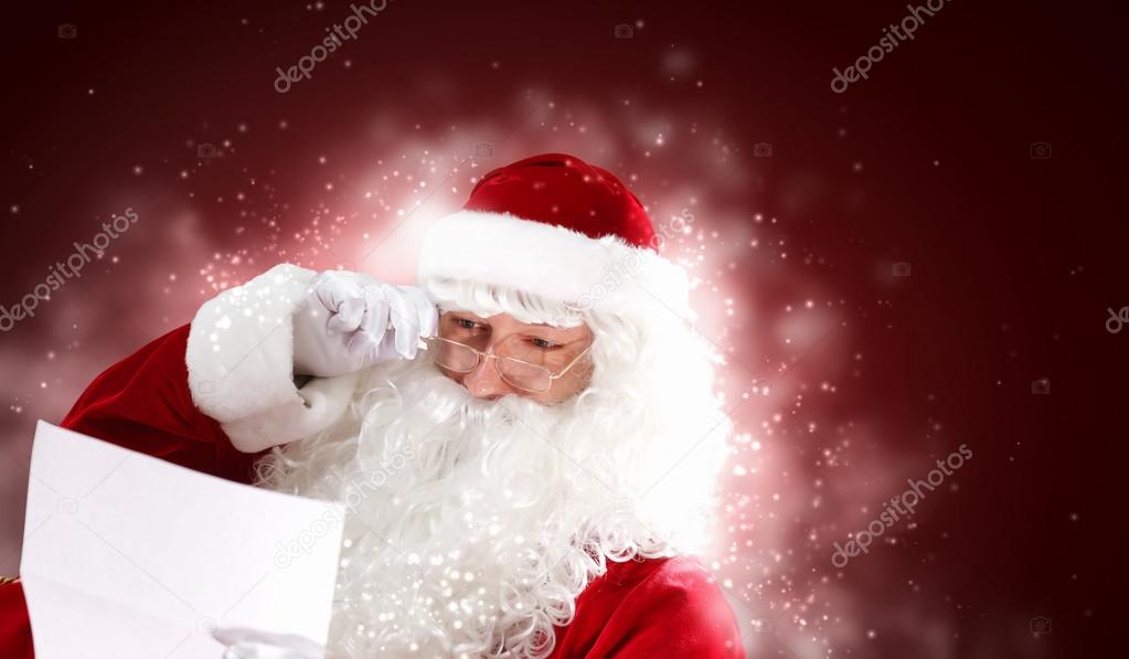 Santa with christmas letter
