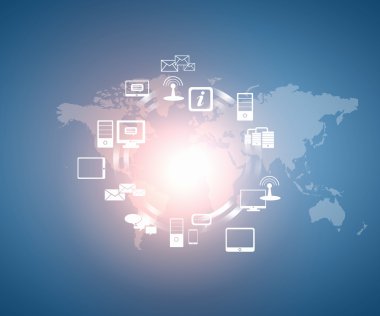 Internet konsept illüstrasyon