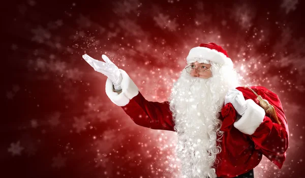 Christmas theme with santa — Stock Photo, Image