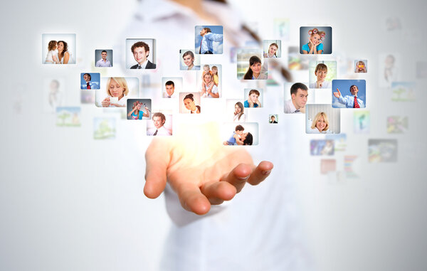 Планета как символ социальных сетей
