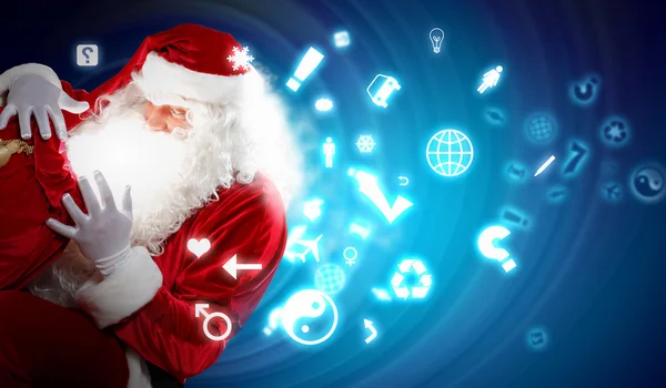 Christmas theme with santa — Stock Photo, Image