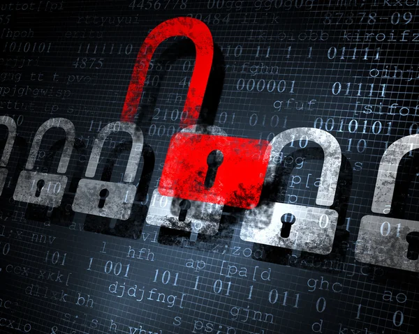 Security concept with a lock — Stock Image Security concept with a lock Stock Photo