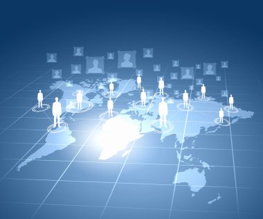 Internet konsept illüstrasyon