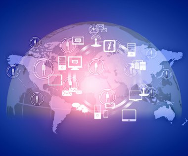 Internet konsept illüstrasyon