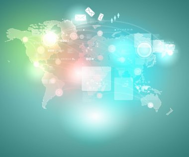 Internet konsept illüstrasyon