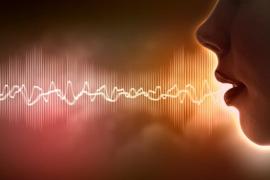 ses dalgası illüstrasyon