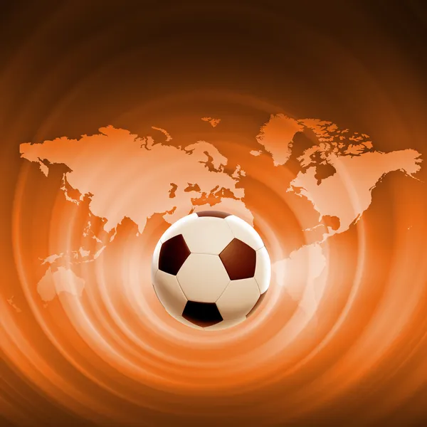 Чорно-білий футбольний м'яч — стокове фото