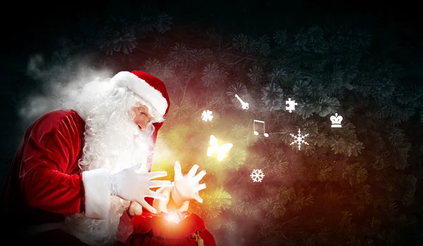 Boże Narodzenie Motyw z santa — Zdjęcie stockowe