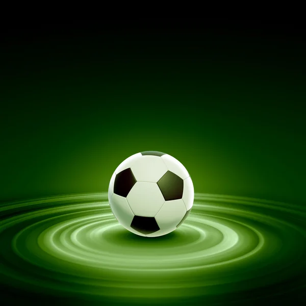 Siyah-beyaz futbol topu — Stok fotoğraf