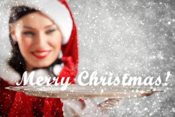 Santa girl — Stock Photo, Image