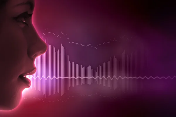 Sound wave illustration — Stock Photo, Image