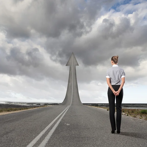 Concept van de weg naar succes — Stockfoto