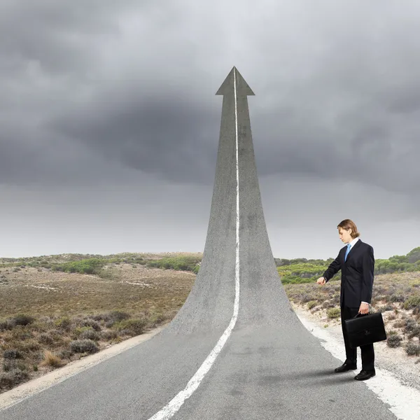 Concept of the road to success — Stock Photo, Image