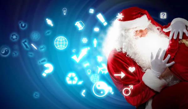 Christmas theme with santa — Stock Photo, Image