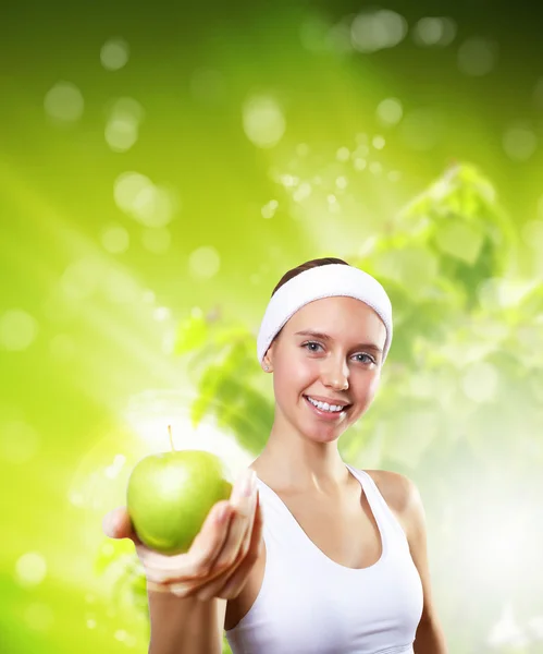 Sport and healthy food — Stock Photo, Image