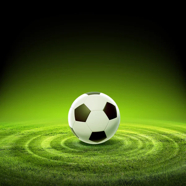 Black and white soccer ball — Stock Photo, Image